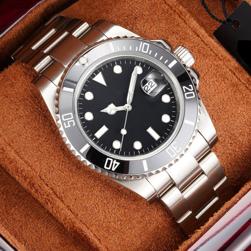 

watch Mens Watches mechanical submarine AAA+ 2813 40mm Between gold Stainless steel strap Sapphire mirror waterproof 50off, Box