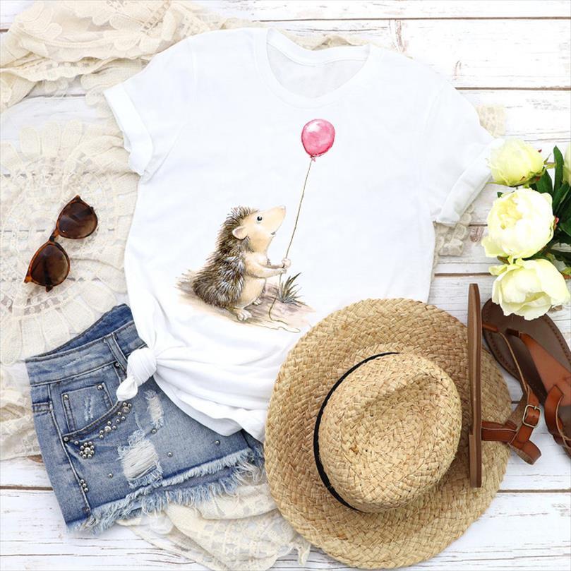 

and women graphic watercolor mens t shirts cute funny womens printed animal cartoon fashion tees clothing female print, White;black