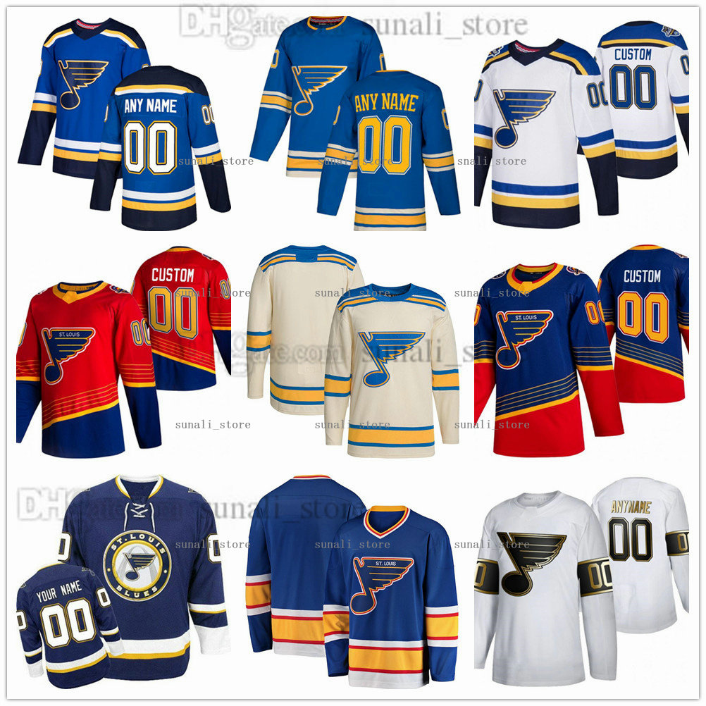 

Stitched Hockey 25 Kyrou 63 Jake Neighbours Jerseys 10 Brayden Schenn 90 Ryan O'Reilly (C) 57 David Perron 91 Vladimir Tarasenko Binnington Colton Parayko 47 Torey Krug, Kids cream