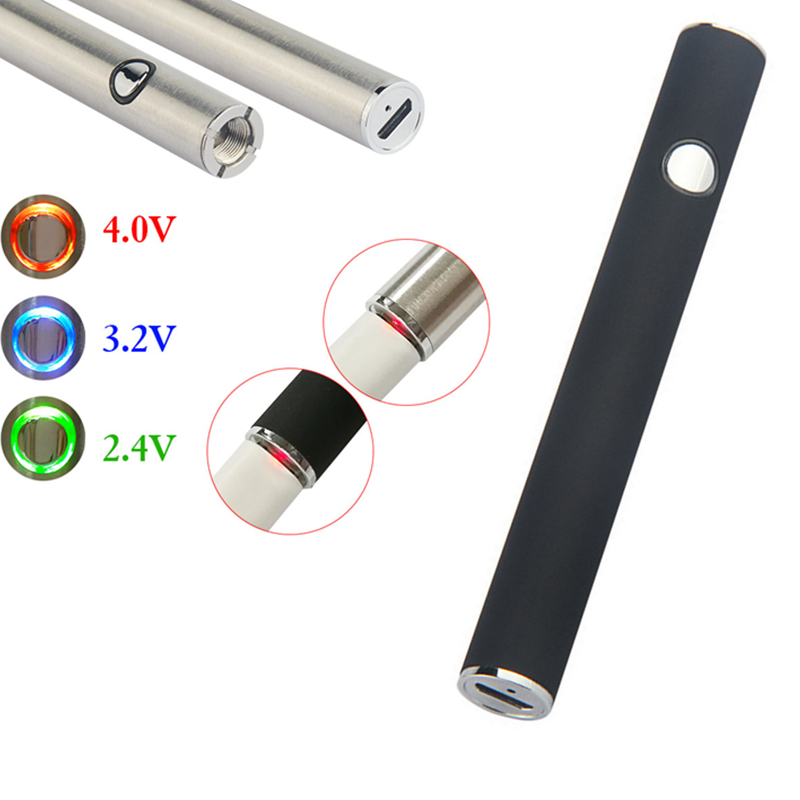 

MOQ 20Pcs Max Preheat Batteries 380mAh Variable Voltage Bottom Charge 510 thread Battery For Thick Oil Vaporizer Pen Cartridges