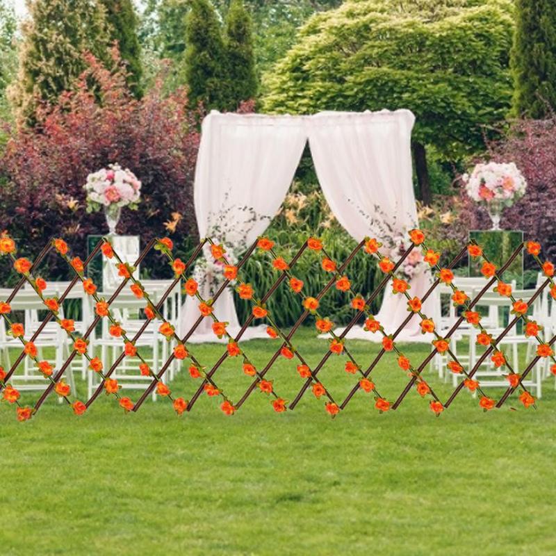 

Fencing, Trellis & Gates Expanding Wooden Garden Wall Fence Panel Plant Climb Support Willow Lattice For Home Yard Decor