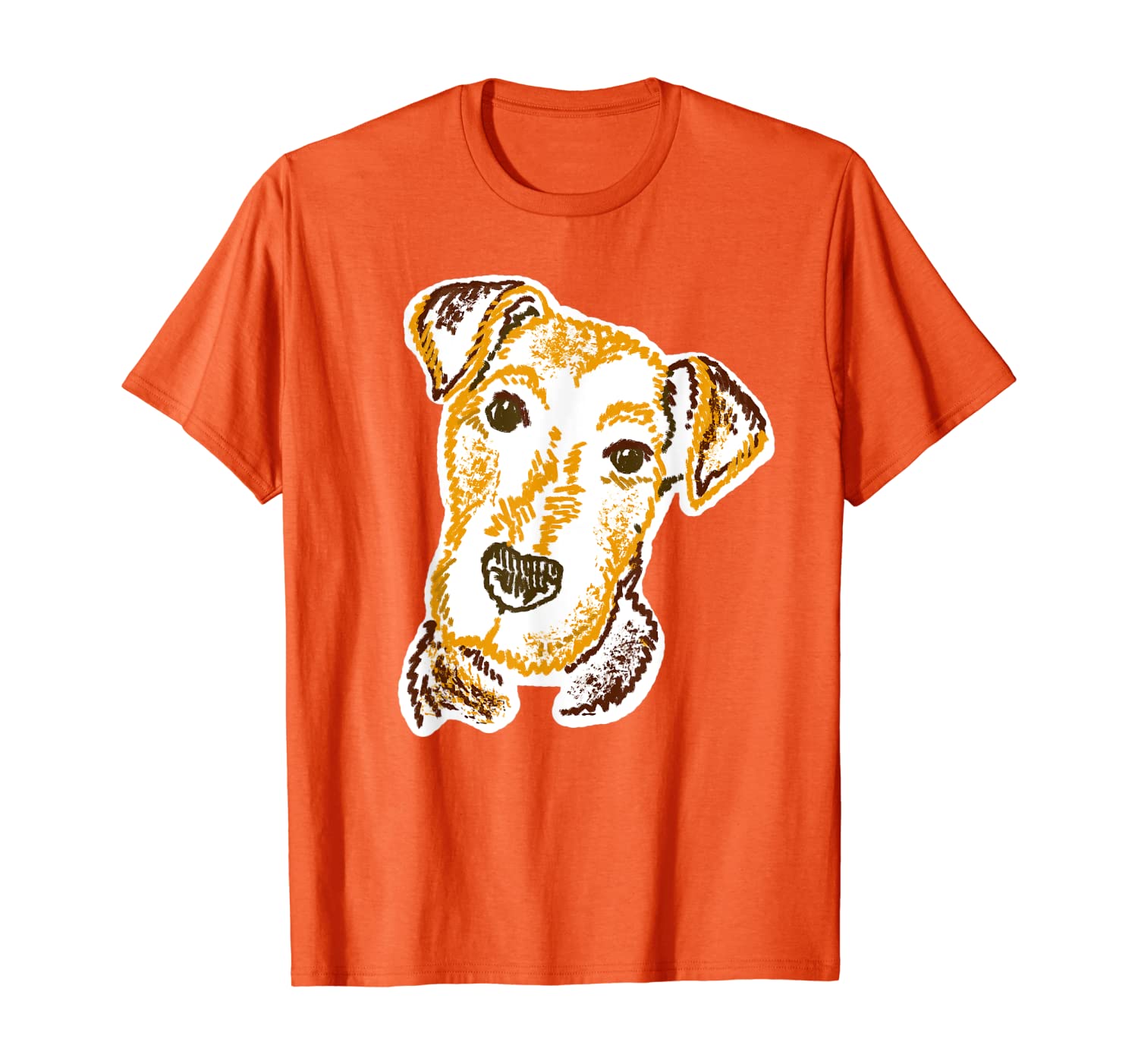 

Airedale Terrier Tee T Shirt Tshirt T-Shirt, White;black
