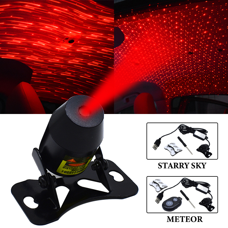 

Car Ambient Star interior light Led USB DJ Atmosphere Decorative Interior Roof Night Romatic Laser Light