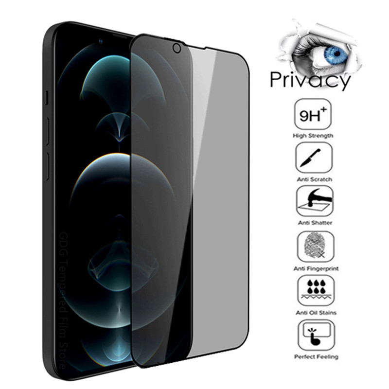 

Anti Spy Film Screen Protector For Apple iphone 13 Pro Max 13 Mini Privacy HD Tempered Glass