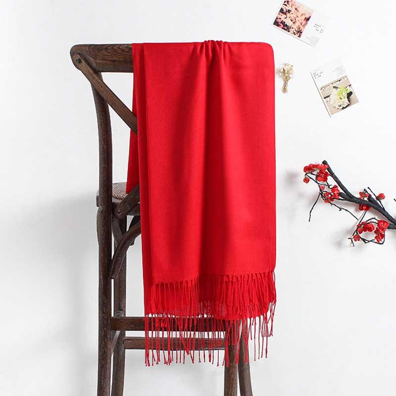

Scarves 2021 Women Scarf Fashion Summer Thin Solid Shawls And Wraps Lady Pashmina Bandana Female Hijab Winter Long Foulard Head