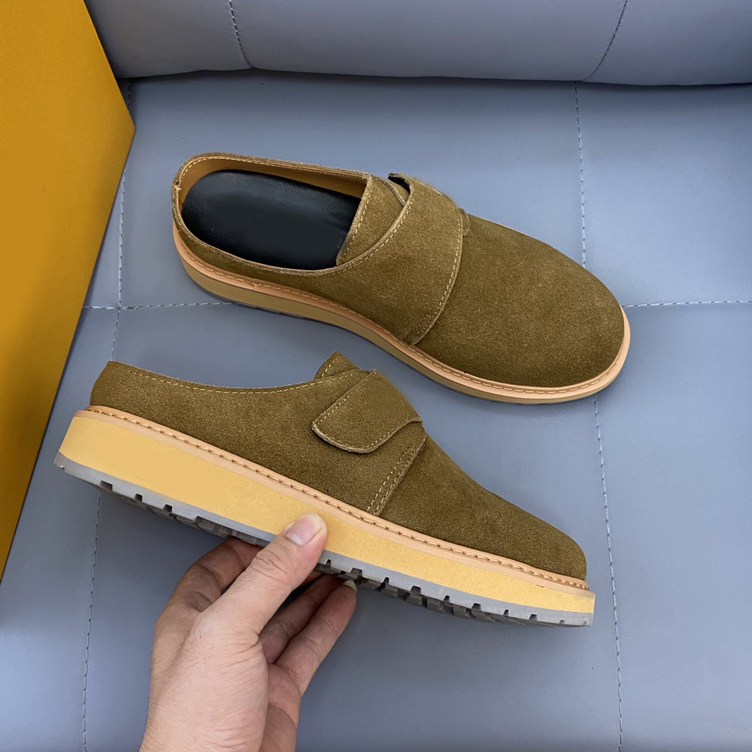 

men Easy Mule fur FLAT Slippers mens Sandals Colourful Mules Slipper Fashion Casual Goatskin Size 38-45 with Box, Color#5