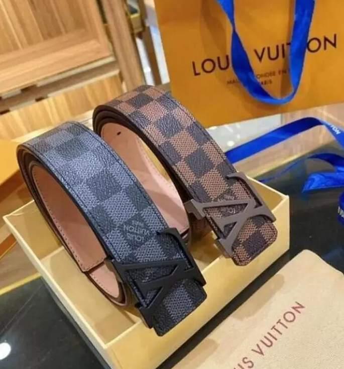 

2021 LVLOUISVITTON VUTTON 2021 15 color Fashion Big buckle genuine leather belt belts men women high quality new mens belts AAAAA, Blue;gray