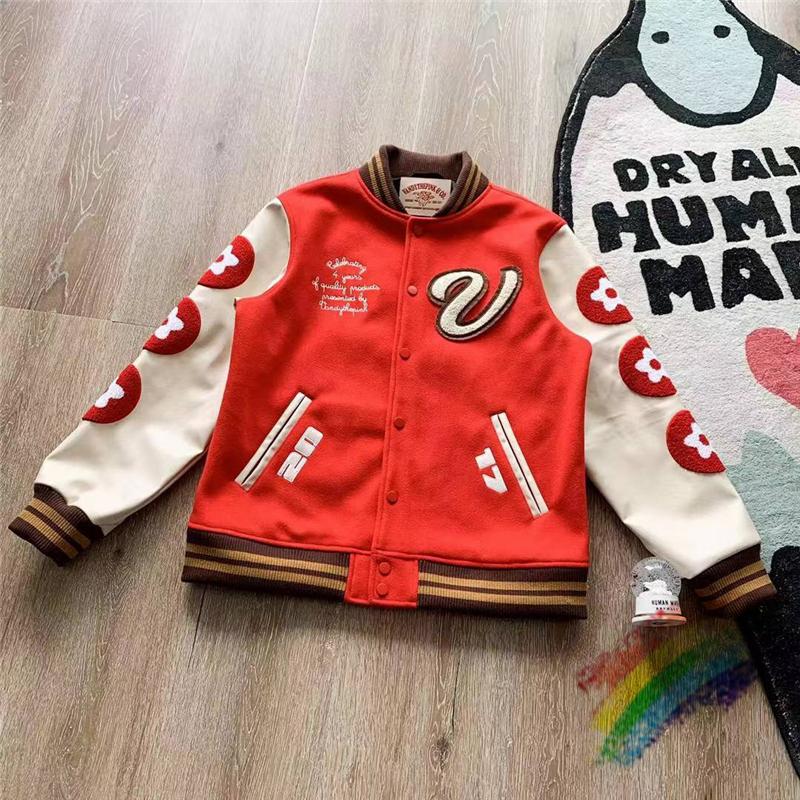 

Men' Jackets 2022FW Vandythepink Varsity Baseball Women Men Fashion Casual Unisex Clothing PU Leather Bomber Coats