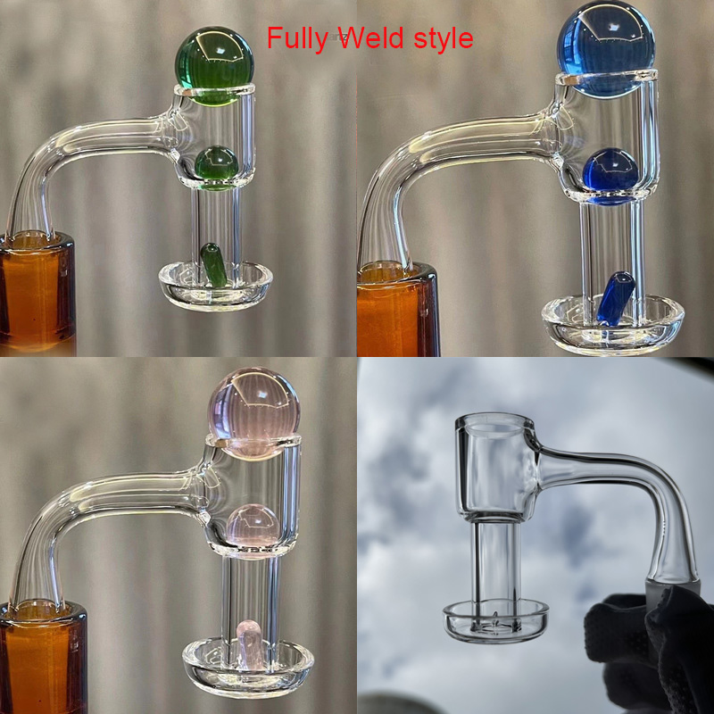

DHL or UPS Terp Slurper Beveled Edge Quartz Banger Nails Smoking Accessories Seamless Fully Weld Bangers 10mm 14mm Joint With Glass Marble R