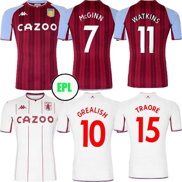 

21 22 Aston Soccer Jersey Villa Buendia 2021 2022 camisetas Home away El Ghazi Traoré GREALISH WESLEY McGINN WATKINS KODJA SANSON TARGETT Douglas Luiz football shirt