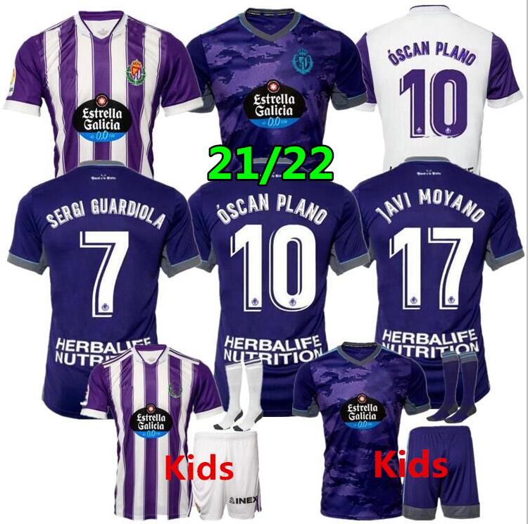 

Real Valladolid soccer jerseys 21 22 Weissman FEDE S. Sergi Guardiola Óscar Plano L. Olaza R.Alcaraz Marcos Andre camisetas de fútbol 2021 2022 men kids kit FOOTBALL SHIRTS, Blue