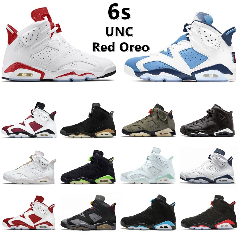 

Jumpman 6 6s mens basketball shoes UNC Red Oreo Mint Foam Carmine Electric Green Gold Hoops Bordeaux Black Infrared Floral Midnight Navy men trainer Sports Sneakers, Color#31