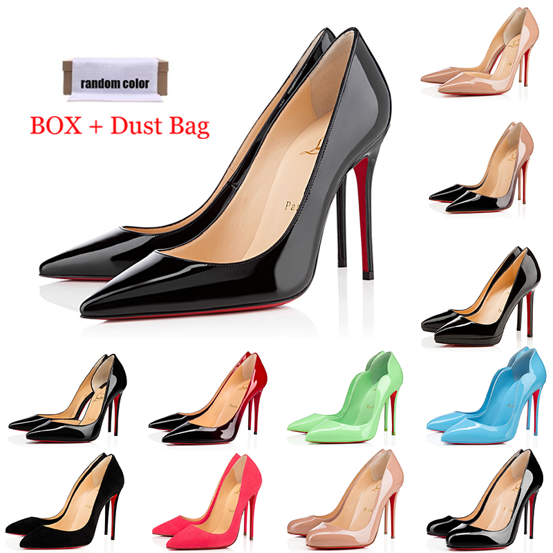 

red bottom heels women dress shoes fashion designer 8cm 10cm 12cm so kate high heel round pointed toes pumps bottoms wedding party sneakers with box dust bag, Item #3