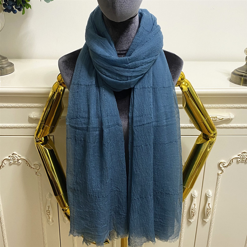 

Women's long scarf shawl pashmina good quality 100% cashmere material thin and soft plain embroidery letter big size 210cm -105cm