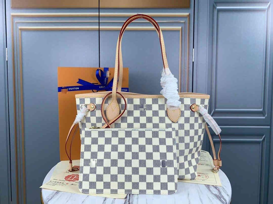 

ONTHEGO Shoulder Bags Women Leather Luxury Designer Handbag Female Fashion Messenger Crossbody LVLOUISBAGVITTON, Red;black