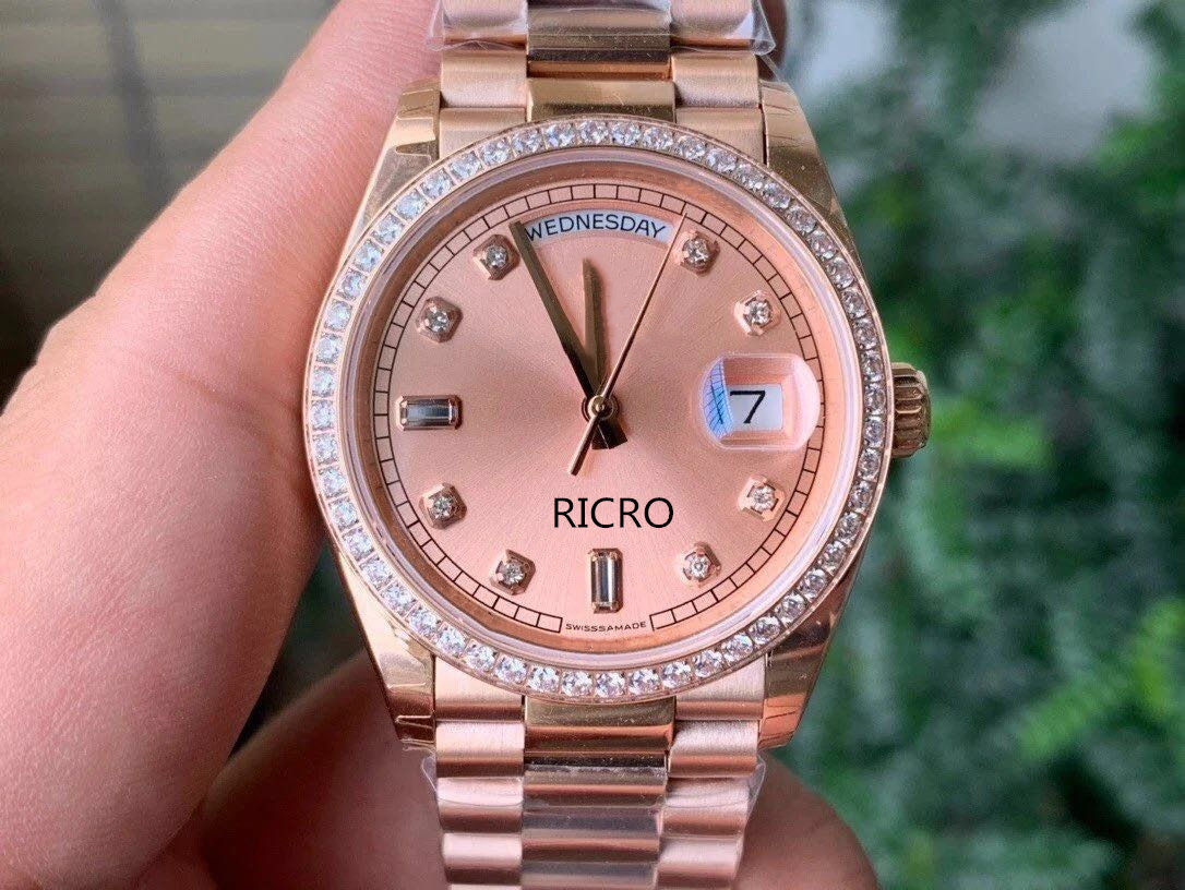 EW high quality fashion women's watch diamond ring double calendar 36mm with 3255 automatic movement 904 fine steel sapphire mirror super wa-image-707232329