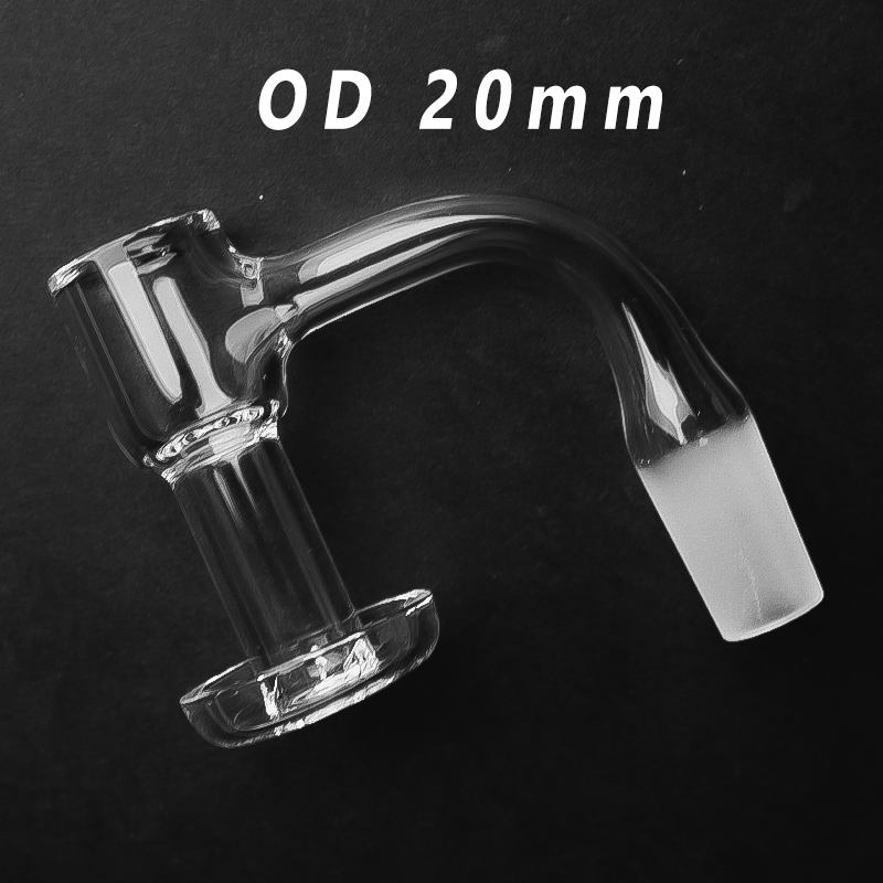 

14mm 10mm Male Joint Glass Bong Terp Slurper Beveled Edge 90 45 Degree Seamless Fully Weld Quartz Banger Smoking OD 20mm US Grade Rig