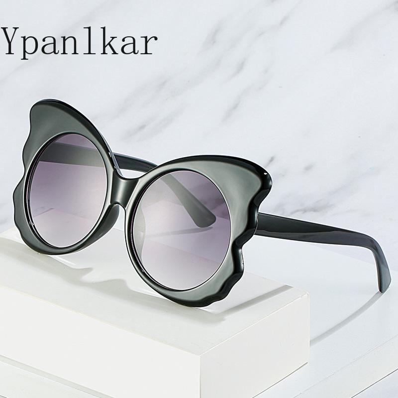 

Sunglasses Fashion Butterfly Women Oversized Glasses Retro Sunglass Female Luxury Eyewear UV400 Sun Glass Gradient Brown Shades