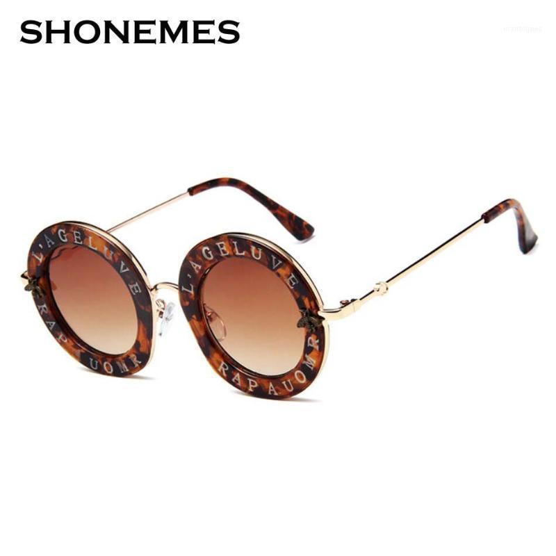 

Sunglasses Fashion Little Bees Round Women Vintage Brand Design Outdoor Retro Shades Male Female Eyewear1