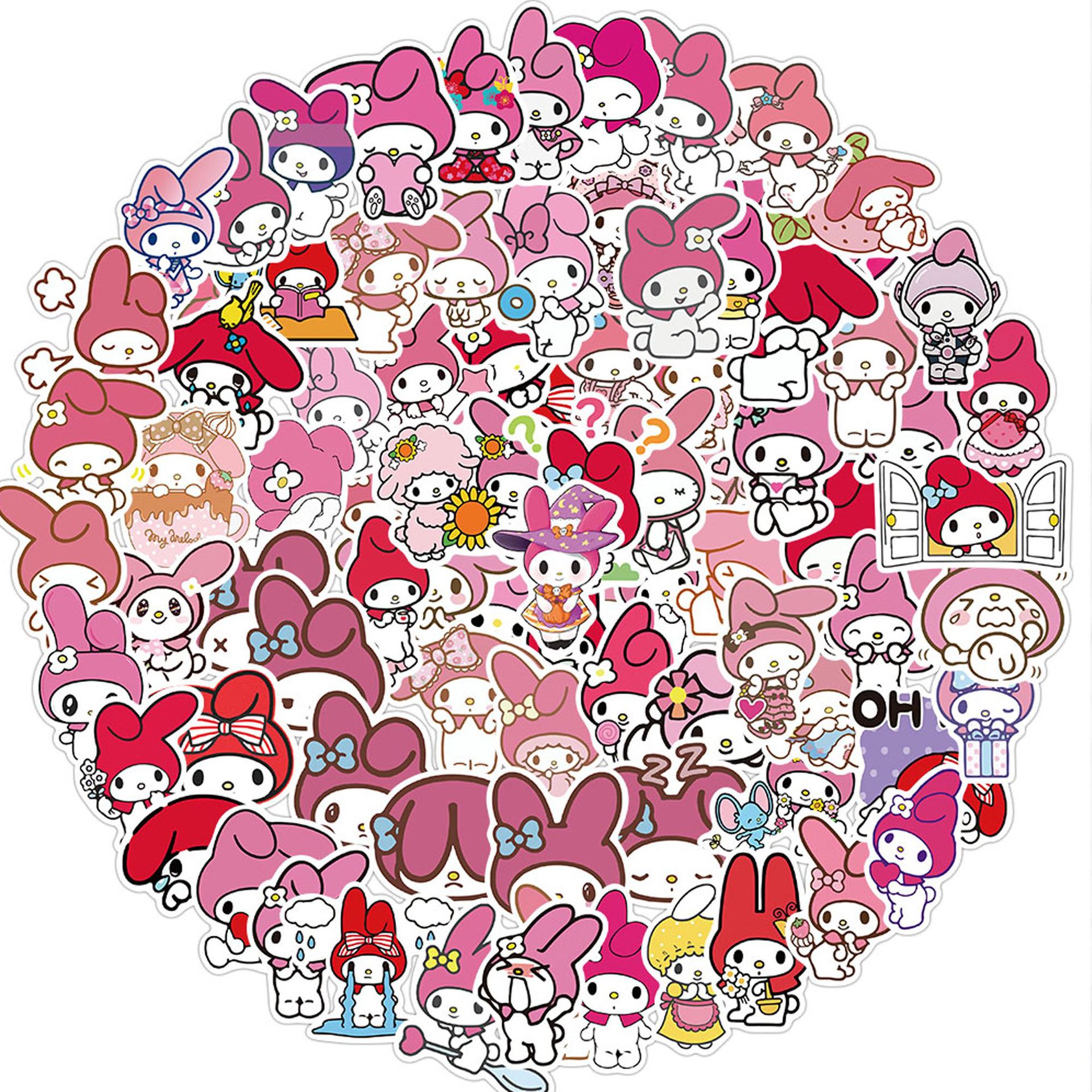 

100 PCS Mixed No Repeating Cartoon role Graffiti Skateboard Stickers For Car Laptop Pad Bicycle Motorcycle PS4 Phone Luggage Decal Pvc guitar Fridge, Multi colors