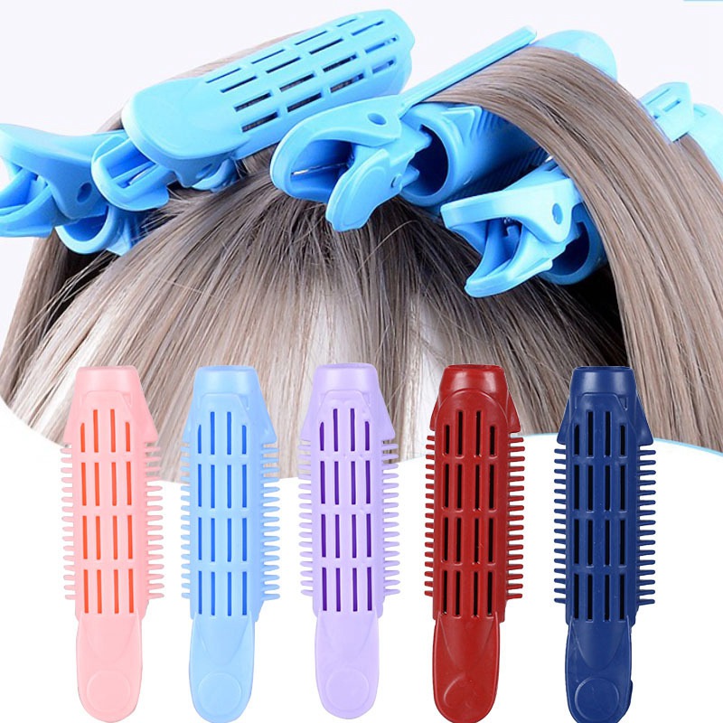 

Natural Fluffy Hair Clip Curly Hairs Plastic Root Clips Bangs Styling Accessory Candy Color Hairpins Accessories 0934