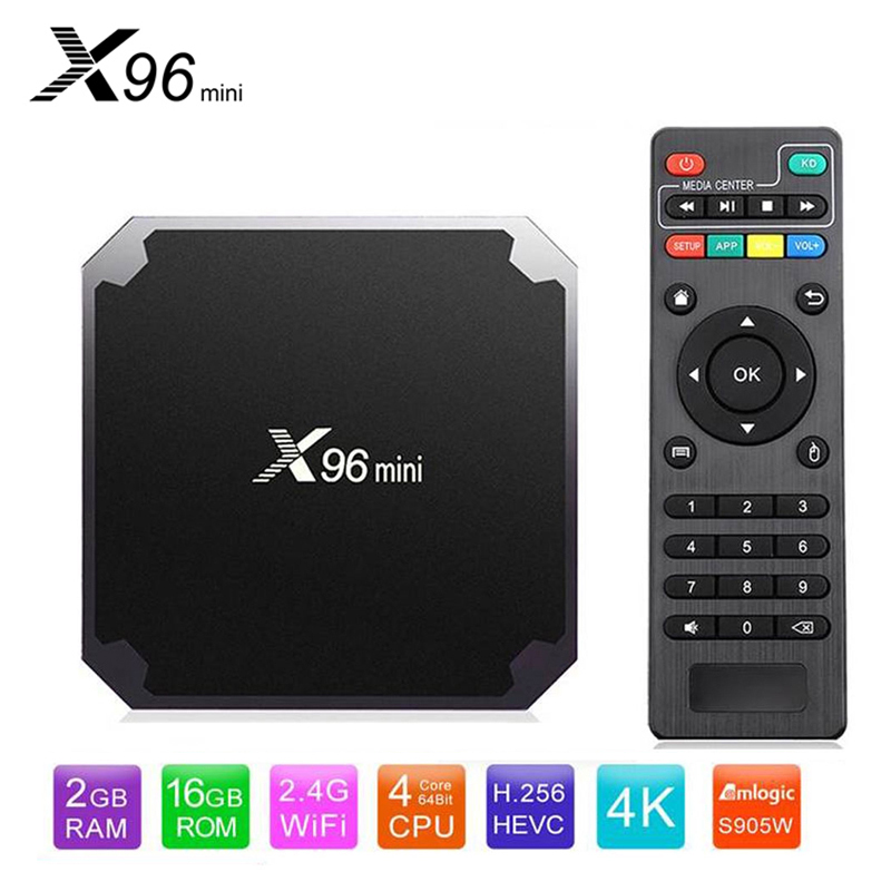 

X96 Mini TV BOX 2GB 16GB Quad Core Amlogic S905W Smart TVBox Android 7.1 2G16G