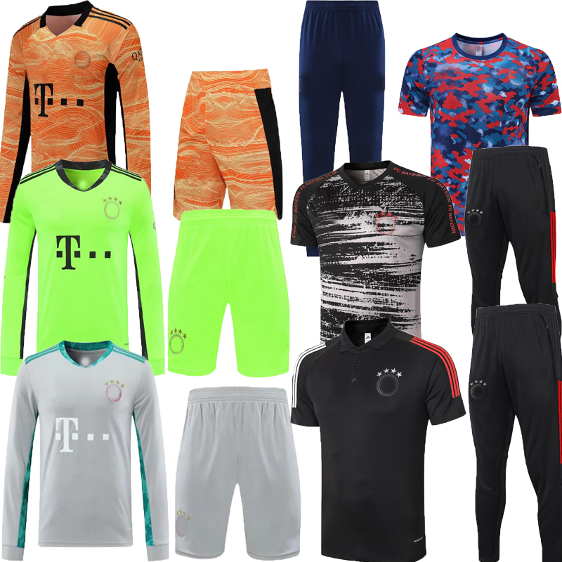 

20 21 22 BaYern polo kits soccer jerseys LEWANDOWSKI SANE 2021 2022 muNich football shirt HERNANDEZ GORETZKA GNABRY camisa de futebol top NEUER goalkeeper set