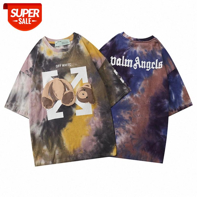 

Beauty PALM ANGCLS short-sleeved T-shirt physical letter printing PA Angel Angels casual TEE #nm9h, White;black