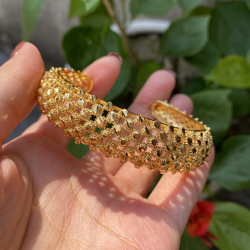 

Bangle 24k Gold Ladies Bracelet Saudi Arabia India Dubai Africa Jewelry Ethiopian Wedding Bridal Gift