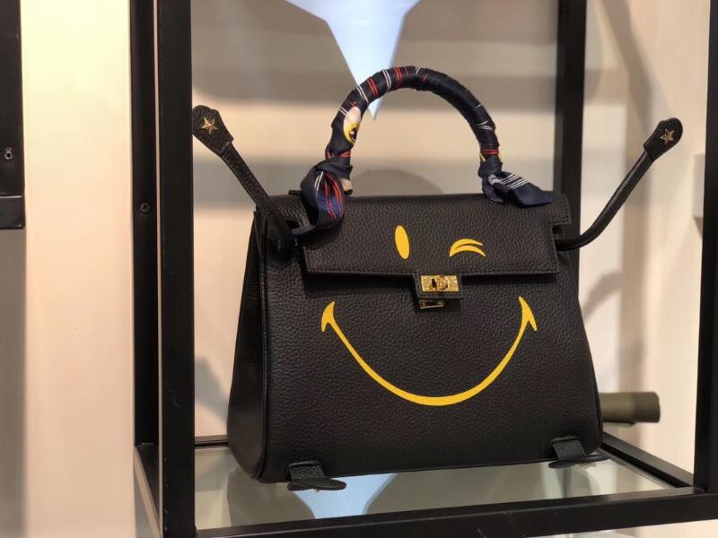 

Realfine888 3A Kerry Totes Shoulder Bags 25-28 Grainy Calfskin Leather Handbag with Dust bag, Kerry_04