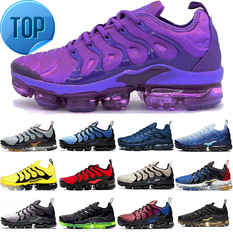 

wholesale tn plus running shoes for men women Triple Black White Cherry Fresh Atlanta Hyper Blue 049 Bred Pure Platinum mens trainers sport, Lemon lime