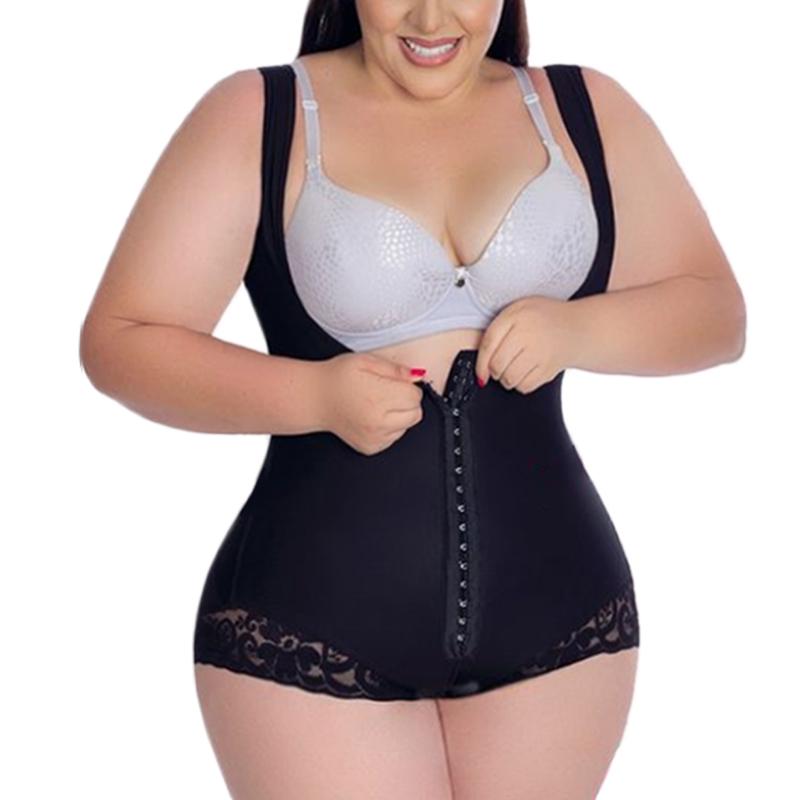 

Women's Shapers Corset Post-operative Open Chest High Compression Waist Trainer BuLifter Charming Curves Shapewear Skims Fajas, Black