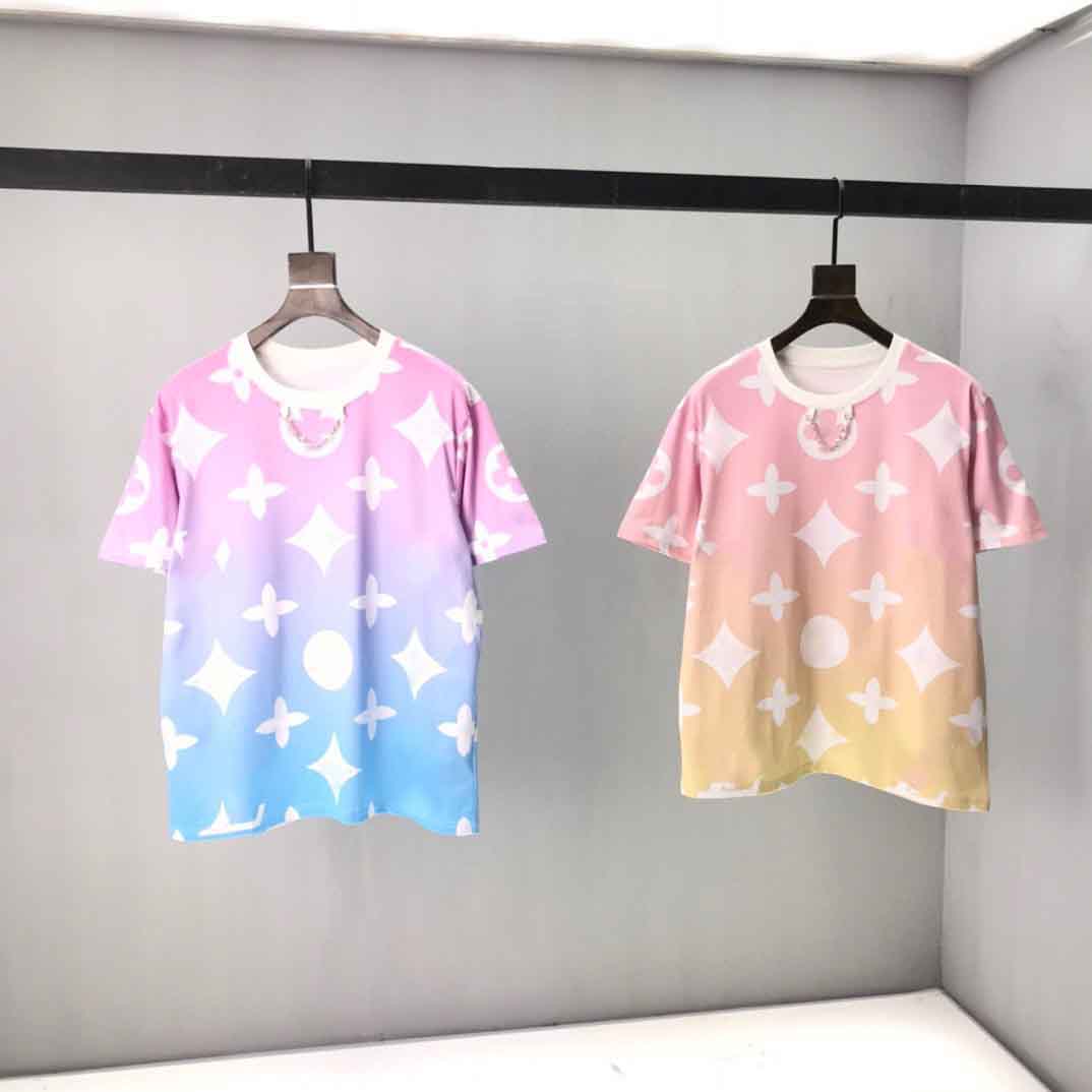 

2021ss spring and summer new high grade cotton printing short sleeve round neck panel T-Shirt Size: m-l-xl-xxl-xxxl Color: black white NN5