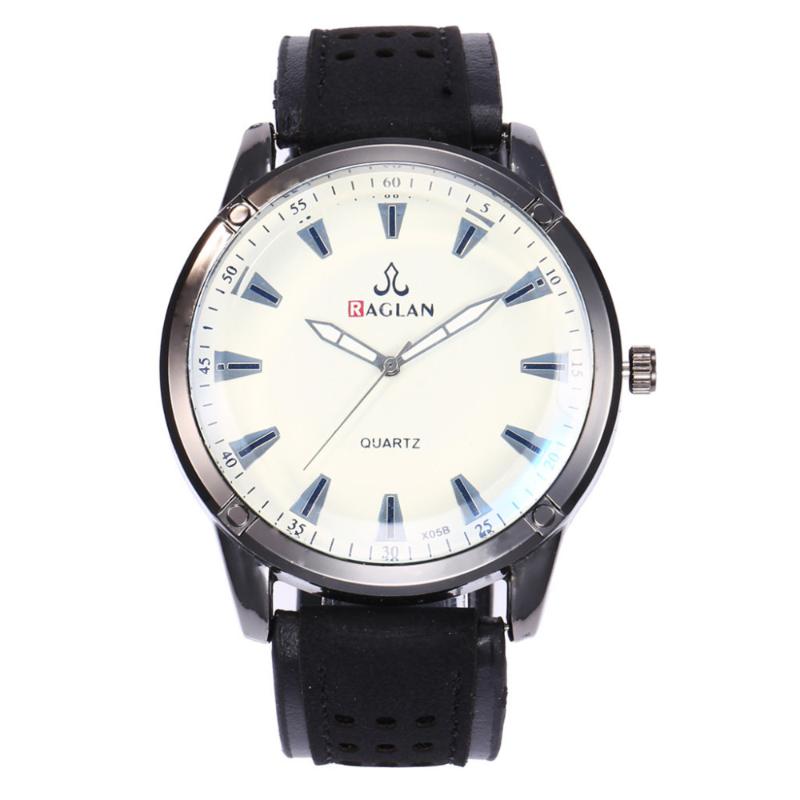 

Wristwatches Men's Watch Top Brand Man Watches With Chronograph Sport Leather Clock Military Luxury Quartz WristWatch #A