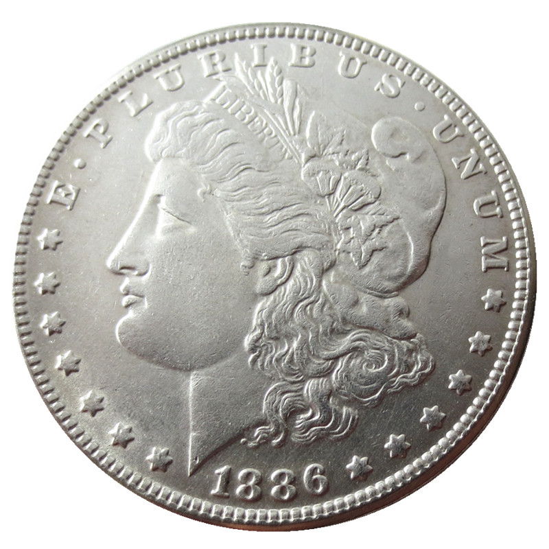 

90% Silver US Morgan Dollar 1886-P-S-O NEW/OLD COLOR Craft Copy Coin Brass Ornaments home decoration accessories