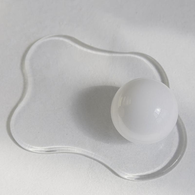 

Dishes & Plates Table Mat Irregular Clear Coasters Heat Insulation Cup Mug Pads Acrylic Material Decorative Kitchen Accessories