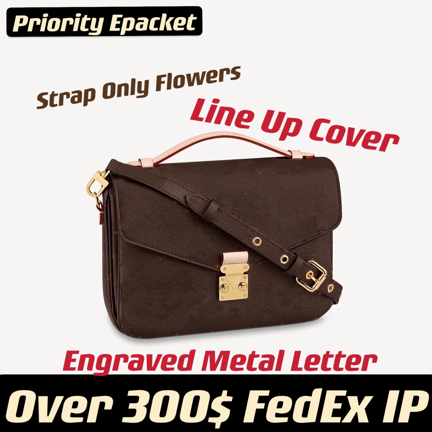 

Metis Pochette Cross Body Bag Soft Coated Canvas On-trend Satchel Outline Compact Model Engraved S-lock Roomy Inside On Point Flower Printed Strap for Shoulder Wear, Reverse