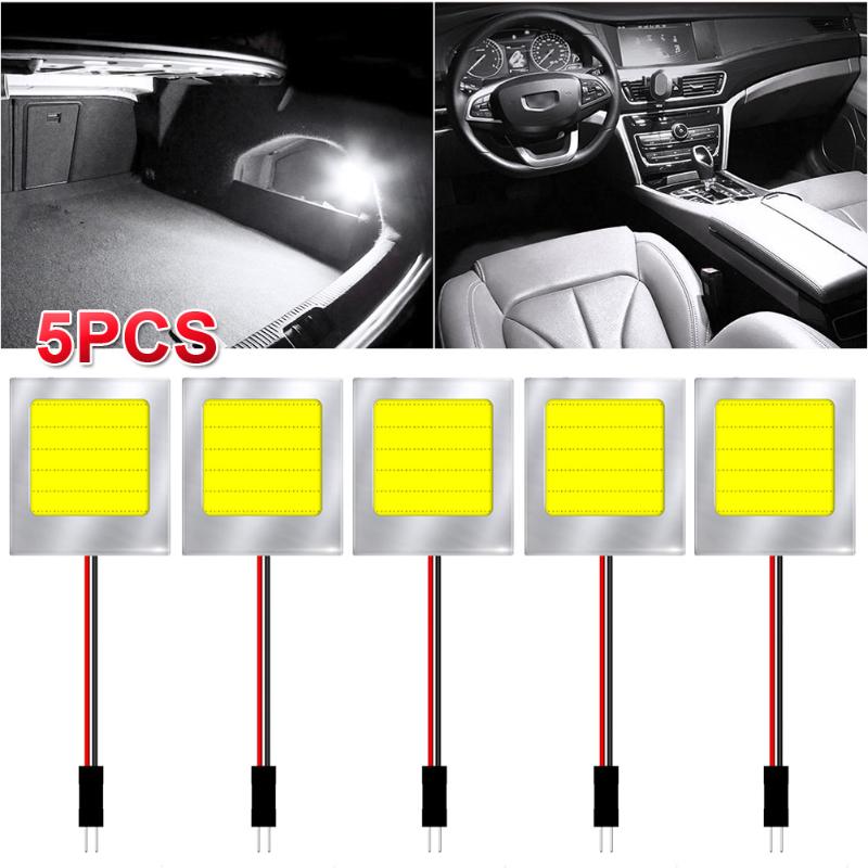 

Car Headlights 5 X White LED Panel Interior Dome Map Light Bulb Lamp