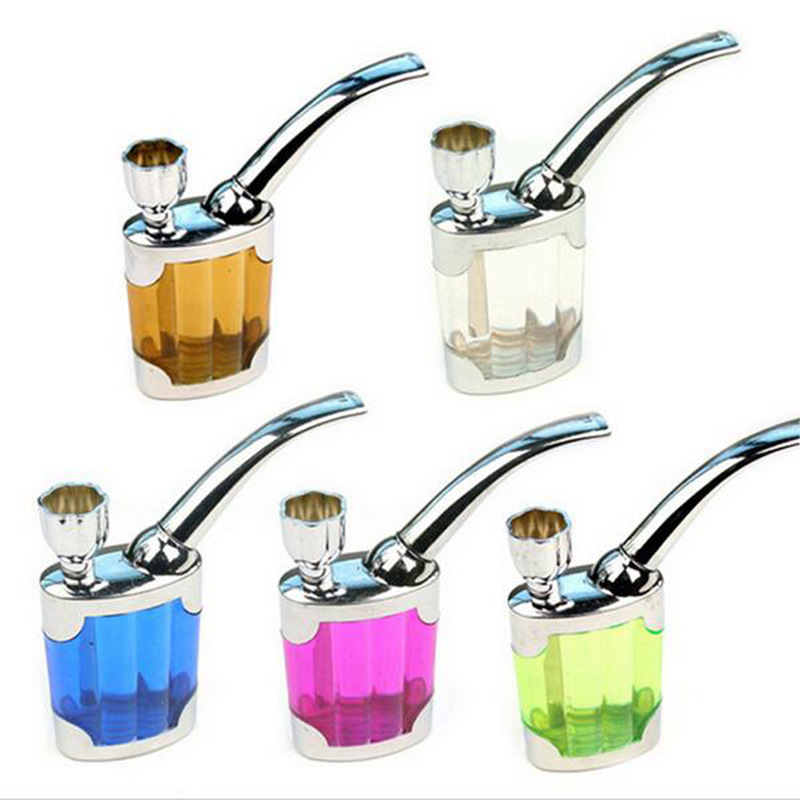 

Environmentally friendly and healthy Hookah Pipe Portable mini water filter pipes Men's simple old-fashioned copper