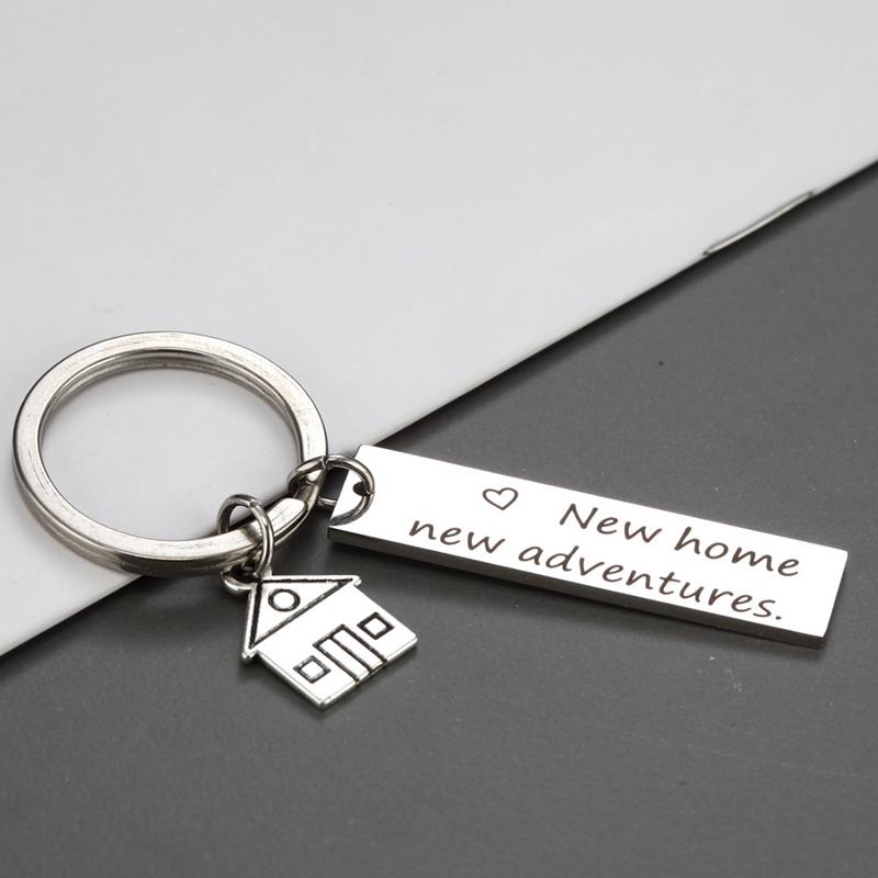 

Keychains Home Adventures Keychain House Keys Keyring Moving Together First Funny Key Chains Housewarming Gift For Her Or Him