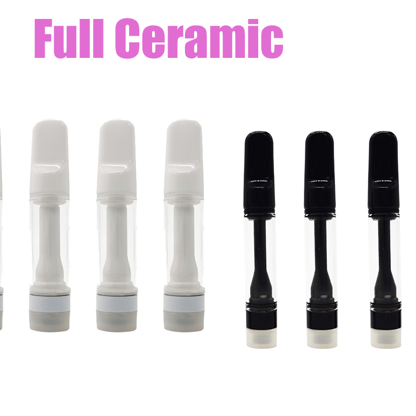 

Full Ceramic Vape Cartridges Lead Free Atomizers 510 Thread Vape Vaporizers 0.5ml 1ml Snap on Cartridges Custom Made Color Thick Oil Box