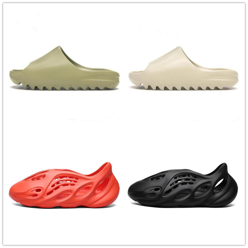 

2021 TOP Quality Slides Graffiti Bone Resin Desert Sand Slippers Summer Brown Flat Men Women Beach Foam Runner size 36-45, 12