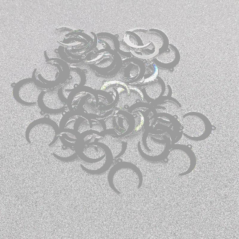 

Charms 20 Pcs/lot Stainless Steel Moon Material Pendant Earring Necklace Accessories Jewelry Making Components Titanium Wholesale, Bronze;silver