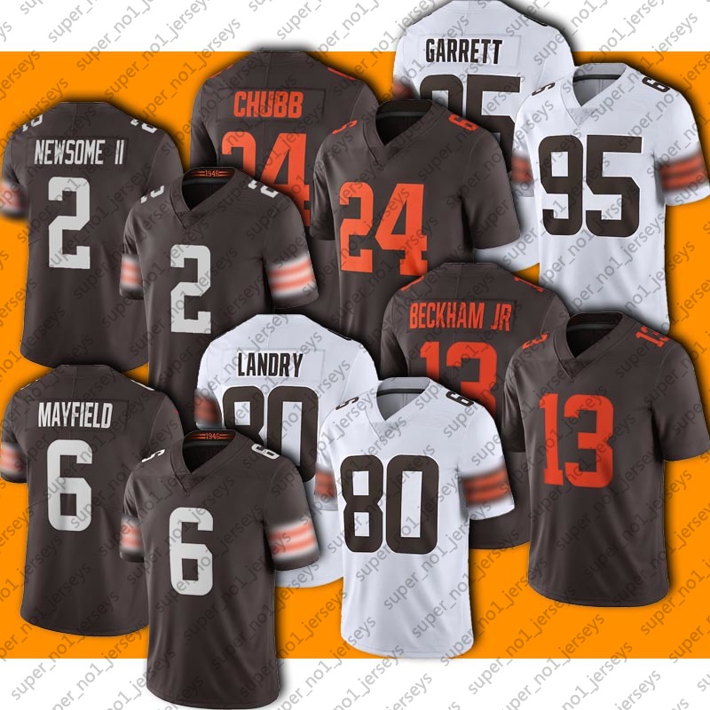 

6 Baker Mayfield 28 Owusu-Koramoah Jersey 24 Nick Chubb 13 Odell Beckham Jr Jerseys Jarvis Landry Myles Garrett Denzel Ward Football, Lavender