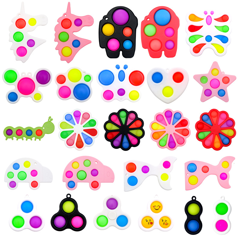 

20 designs Fidget Spinner Finger Toys Keychain Adult Kids Decompression Rodent Killer Sensory Balls Keyring Pendant DHL Send