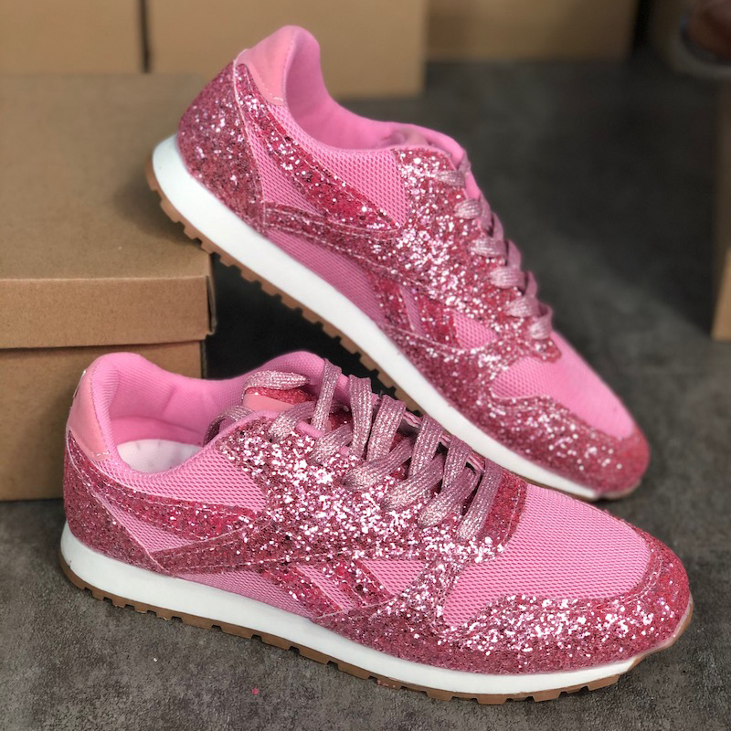 sequin sneakers designer