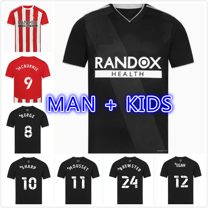 

Thailand 21 22 Sheffield Soccer Jerseys berge MOUSSET united 2021 2022 McBURNIE LUNDSTRAM FLECK NORWOOD SHARP Men Adult kids kits Away HOME black Football Shirt, Kids size