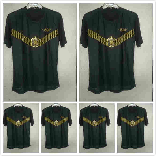 

Player version 21 22 Fotboll 130 Years soccer jersey Shirt Black golden Papagiannopoulos Rogic Larsson tihi 2021 2022 AIK 130th anniversary