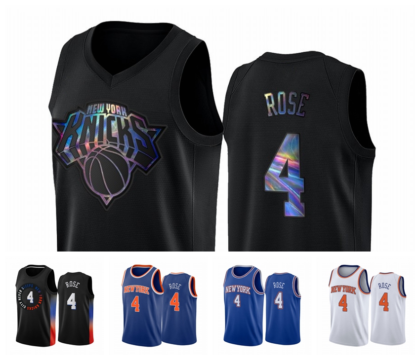 

New York Knicks MEN Derrick Rose 2020-21 Black Basketball Jersey