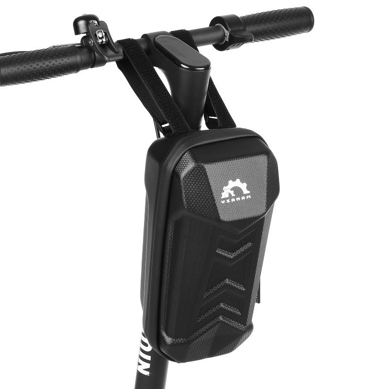 

Bicycle Scooter Storage Bag Rainproof Electric Scooters Bike Motorcycle Front Hanging Pack Accessories Skateboarding, Black